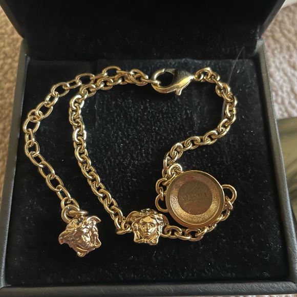 SOLD Authentic Versace gold coin bracelet - Picture 4 of 6